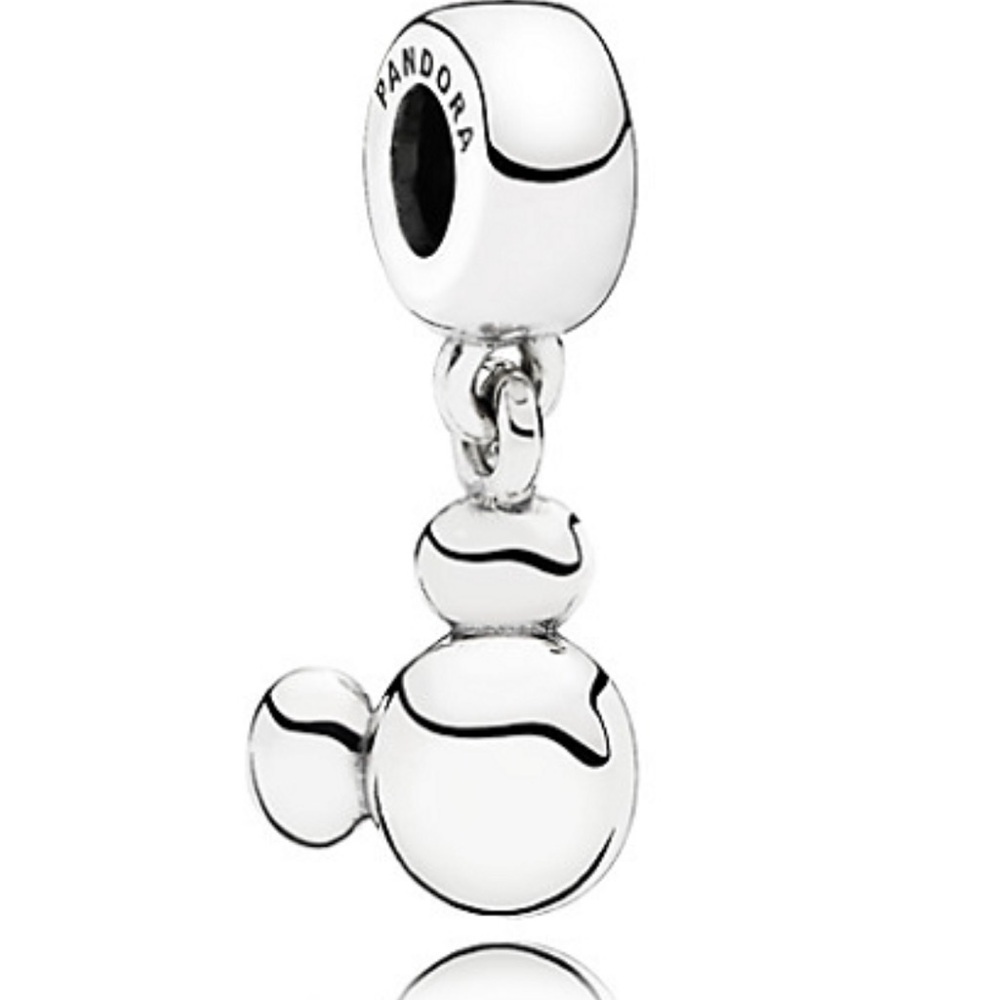 ✨ Disney Pandora Solid Mickey Mouse Dangle Charm Sterling Silver | Authentic ✨